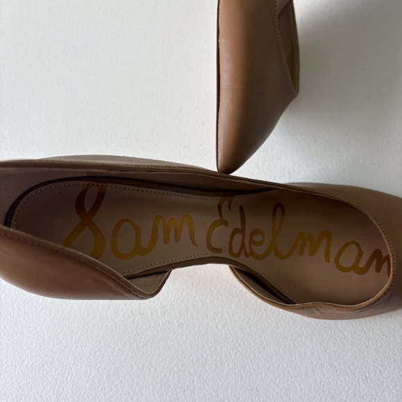Sam Edelman Hensen Nude 4” Heel Size 9.5 Pointed Toe Leather Career Cocktail - Picture 11 of 12